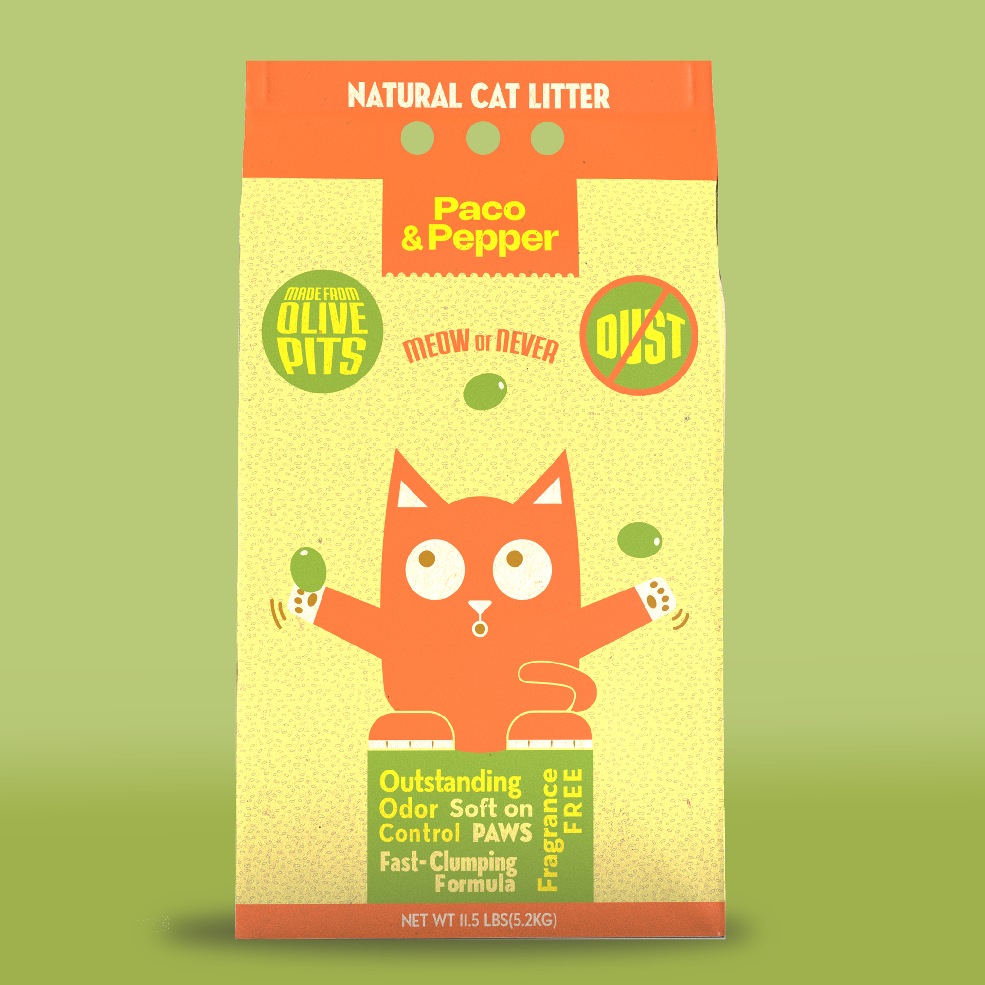 Packaging concept for cat litter